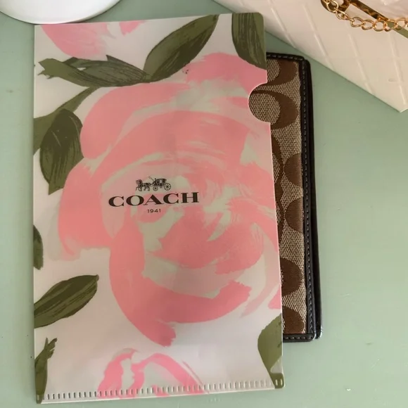 Coach 3️⃣ Y2K floral document folders set of three NEW - Picture 5 of 7